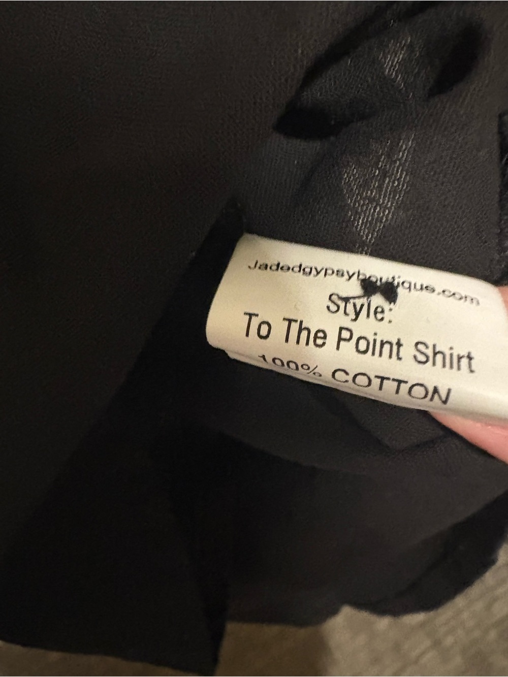 Jaded Gypsy To the Point Shirt - Midnight L/XL NWT - Picture 7 of 7